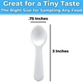 thumbnail image 6 of Avant Grub 3" Mini Plastic Tasting Spoons for Ice Cream or Gelato, 1000 Pack, 6 of 7