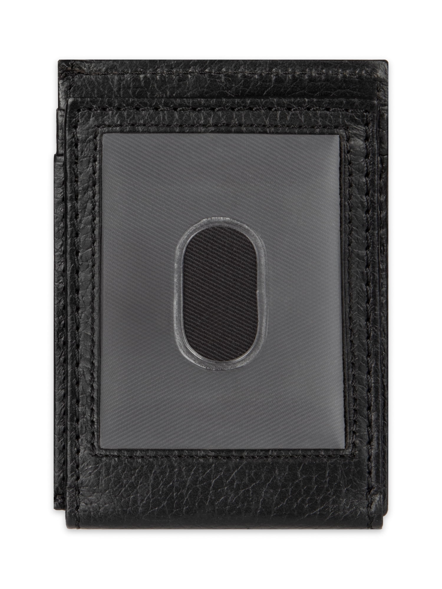 Genuine Dickies Men's Slim Magnetic Front Pocket Wallet, Black