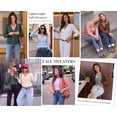thumbnail image 6 of PRETTYGARDEN Women's Cozy Cardigan Sweater with Button V Neck Long Sleeve Tops Open Front for Fall Clothes Knit Winter Clothing Solid Business Casual & Vacation Outfits, 6 of 8