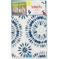 thumbnail image 4 of Elrene Summer Tie Dye Vinyl Tablecloths: Patio Table Umbrella Table Cover with Hole and Zipper, 70" Diameter Round (Blue, White), 4 of 4