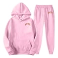 thumbnail image 4 of TBWNWG Men's And Women's Autumn Winter Casual Fashion Letter Print Hoodie And Joggers Sweatsuit Set,Sizes 3XL, 4 of 4