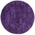 thumbnail image 3 of SAFAVIEH Milan Harlow Solid Plush Shag Area Rug, Purple, 4' x 4' Round - Modern Design, Purple, Non-Shedding & Easy Cleaning, Ultra Plush Thick Pile, Ideal for Living Room, Bedroom, 3 of 13
