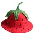 thumbnail image 4 of Sombrero de fresa, gorro de fresa, vestido elegante informal, gorro bonito y cálido a la moda para fiesta y Festival, sombrero de cubo cómodo para, 4 of 8