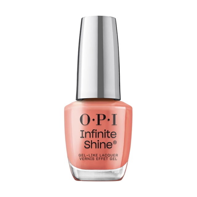 Esmalte de uñas OPI Infinite Shine Megawatt Hot Sheer Naranja Oscuro