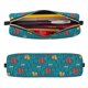 thumbnail image 2 of Fotbe Funny Cat Blue Estuche para Lápices de Cuero con Estampado, Estuche con Cremallera Resistente, Organizador Compacto y Elegante para Papelería, 2 of 7