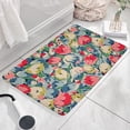 thumbnail image 3 of Pioneer Flower Floral Print Flannel Non Slip Door Rugs,Washable Door Mats Indoor,Decorative Door Mats,Dirt-Resistant and Absorbent Doormat for Entrance,Bedroom,Kitchen,Bathroom,31.5"x17", 3 of 4