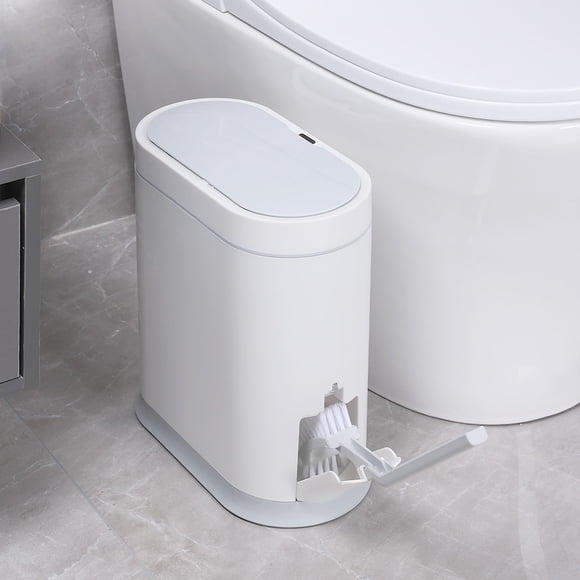 ELPHECO Bathroom Trash Can with Toilet Brush 2.5
