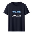 thumbnail image 2 of Gamivast "We Are Uruguay" Graphic T-Shirt for Women Soccer Fan Apparel Short Sleeve Crew Neck Tee Soft Lightweight Summer Sports Everyday Comfortable Top Navy XXL, 2 of 5