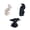 A, variant on D Tabletop Mini Halloween Crow Figurines Decor 3Pcs Resin Statues Skeleton Bird Skull Ornaments Gothic Crow