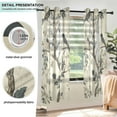 thumbnail image 3 of Yayeee Window Curtains Set of 2 for Living Room Light Filtering 63"x42", Beige Birds, 3 of 7