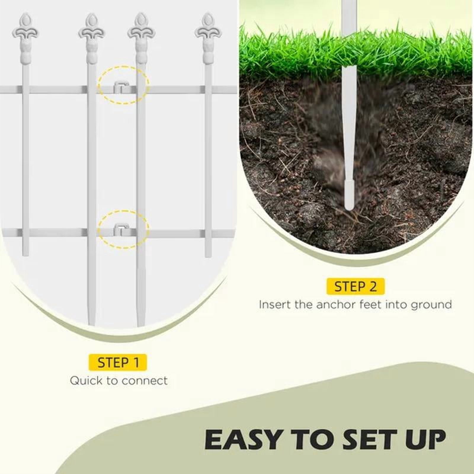 Decorative Garden Border Panels Flower Bed Edging Yard Fencing