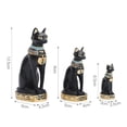 thumbnail image 4 of Advancent Mini estatua de gato antiguo egipcio figurita adornos gabinete vino sala de estar oficina entrada artesanía coleccionable Decoración del hogar Talla grande, 4 of 6