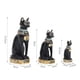 thumbnail image 3 of Inteprter Mini estatua de gato antiguo egipcio figurita adornos gabinete vino sala de estar oficina entrada artesanía coleccionable Decoración del hogar Tamaño mediano, 3 of 6