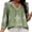 Green, variant on YOTMKGDO Blouses & Tops for Women, V-Neck Women's Summer V Neck 3/4 Casual Blouse with Random Print 3/4 Sleeve (Navy, M)
