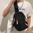 thumbnail image 2 of Bolso de pecho informal de tendencia de mensajero, bolso de hombro deportivo multifuncional que combina con todo, 2 of 5