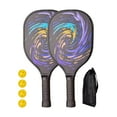 thumbnail image 2 of Pickleball Paddles 4 Balls Lightweight Pickleball Rackets for Men Women Kids Style E, 2 of 9