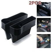 OBOSOE 2-Pack Car Seat Organizer Seat Storage With Cup Holder And Side Pockets For Keys,Cards,Wallet,Sunglasses And More.It Works On Most Cars.