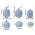 thumbnail image 3 of 10PCS Assorted Sizes Artificial Pumpkins Decoration for Halloween Rural Simulation Foam Pumpkins Set Fall Harvest Thanksgiving Home Party Supplies, Light Blue, 3 of 6