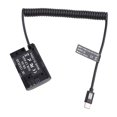 thumbnail image 1 of Cable adaptador de corriente USB tipo c para batería simulada Lp-e6 que alimenta la cámara, 1 of 5