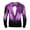 Purple, variant on Mens Christmas Shirts Button Up Lapel Collar Long Sleeve Fitted Holiday Tops Party Outfits Funny Fake Suit Blazers (XS, Red #A)