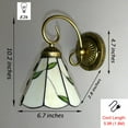 thumbnail image 3 of FSLiving Tiffany Wall Sconce Plug In Wall Lamp with Dimmer and Timer Switch for Reading Bedroom Nightstand Mirror Corrider,Bulb Not Included - 1 Light, 3 of 7