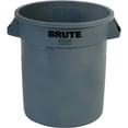 thumbnail image 2 of Rubbermaid Commercial Brute Round 20-Gallon Container - 20 gal Capacity - Round - 22.9" Height x 19.4" Diameter - Plastic - Gray - 1 Each Wastebasket Office, 2 of 3