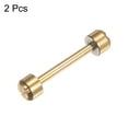 thumbnail image 3 of Uxcell 2pcs Watch Screw Tube Rod 18mm Inner Dia Stainless Steel Watch Strap Pins, Gold Tone, 3 of 5