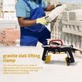thumbnail image 3 of VAHIGCY Granite Slab Clamp 6inch Stone Carrying Clamps Stone Carrying Adjustable Curb Vertical Heavy Duty Clamps Heavy Duty Rock Clamp Lifter for Glass Marble Transport impart, 3 of 9