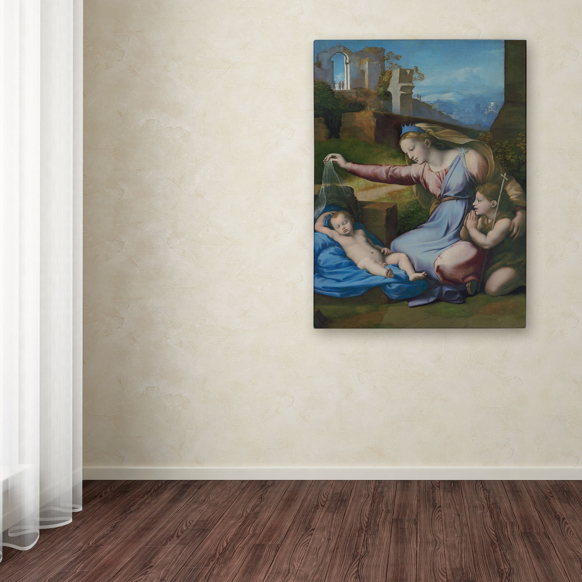 Raphael 'Madonna With The Blue Diadem' Canvas Art