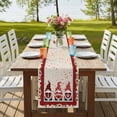 thumbnail image 4 of Table Runners 72 Inches Long Dress Scarves, Valentine's Day Farmhouse Kitchen Table Runner, Coffee Tablerunners, Love Heart Roses Gnomes Romantic Rustic 14x72 Inch, 4 of 9
