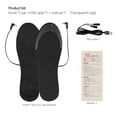 thumbnail image 6 of Rechargeable USB Heated Insole Foot Warmer - Washable Temperature Adjustable Full Foot Insulator for Comfort, 6 of 6
