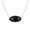 Black Onyx, variant on Solid 925 Sterling Silver Necklace For Women, Genuine Black Onyx Cabochon Oval Gemstone Unique Handcrafted Necklace Gift For Her
