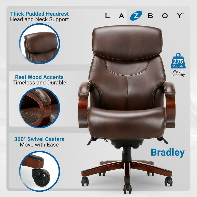 STAPLES La-Z-Boy Bradley Bonded Leather Executive Chair