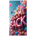 thumbnail image 3 of Giant Golden Welcome Back Letter Banner Background Party Decorations for Office Reopening Store Opening Community Event Festival Celebration, 3 of 8