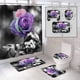 thumbnail image 4 of Cortina de ducha con estampado digital 3D de poliéster impermeable, colección de rosas para el día de San Valentín, 4 of 5