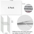 thumbnail image 4 of Fabulas Blank Yard Signs with Stakes, 6 Pack Lawn Signs Corrugated Plastic 17x12 Inches Custom Double Sided for Commercial Garden Signs Outdoor , Garage Sale, 4 of 7