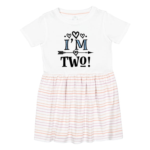 Inktastic 2nd Birthday 2 Year Old Arrow Girls Toddler Dress