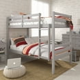 thumbnail image 2 of HH2Home Essentials Campbell Wood Twin over Twin Bunk Bed, Gray, 2 of 13