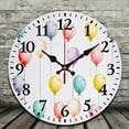 thumbnail image 2 of Pratyus 10-Inch Balloons Stick White Print Wall Art Decor Battery Operated for Living Room, Kitchen, Dorm - Ideal Everyday Gift 10x10in, 2 of 8