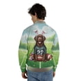 thumbnail image 5 of Happy Easter Hello Spring Chesapeake Bay Retriever Playing Football All Over Print 3D Baseball Jacket Chessie Dog Lover Bomber Jacket Softball - 13003, 5 of 6