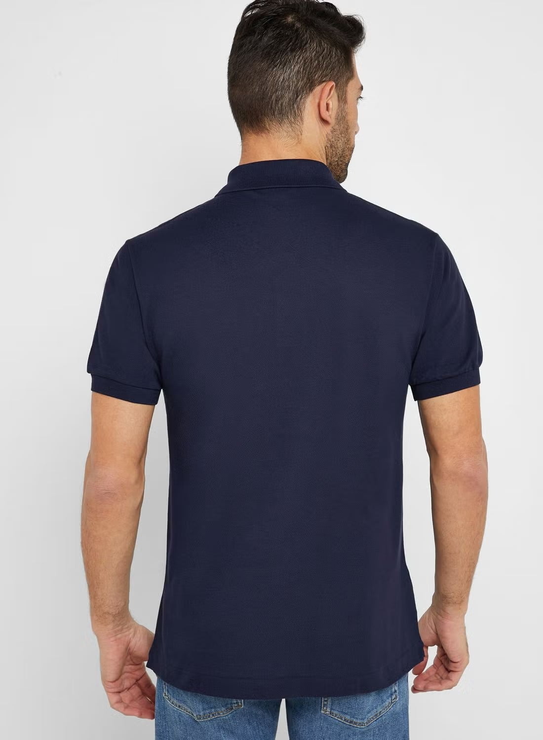 Lacoste, Shirts, Lacoste Mens 2xb Big Navy Blue Pique Pullover Mesh Pique Polo  Shirt Euc