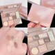 thumbnail image 2 of Heallor-paleta de maquillaje integral multifuncional, sombra de ojos mate, brillo sedoso, 10 colores, 2 of 5