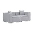 thumbnail image 3 of Meridian Furniture Cube Grey Durable Linen Modular Sofa, 3 of 9