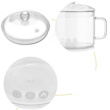 

Home Heat Resistant Glass Bowl Transparent Salad Bowl Innovative Dessert Fruit Box Microwave Bowl Instant Noodle Bowl with Lid