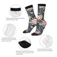 thumbnail image 4 of Balery Vintage Floral Calcetas Largas con Estampado para Hombre y Mujer – Suaves y Transpirables, Talla Única (US 5-11), 4 of 6
