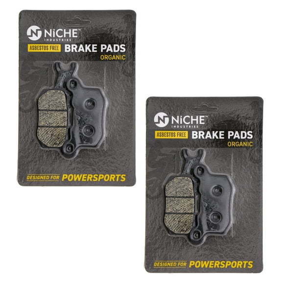 Niche Rear Right Brake Pad Set for Can-Am Traxter HD10 Organic UTV 2 Pack 519-KPA2358D