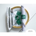 thumbnail image 2 of Rangeene Handmade Mesh Metal Green Dining Napkin Rings; Green; Set of 8, 2 of 6