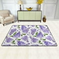 thumbnail image 2 of Dreamtimes Stylish Purple Lavender Area Rug, 36"x24" Season Flowers Floor Carpet Non-Slip Washable Indoor Door Mat for Bedroom Kitchen Entryway Bathroom, 2 of 7