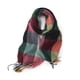 thumbnail image 1 of Bufandas de moda para mujer Bufanda larga de cachemira de punto cálido con borla grande a cuadros, 1 of 5