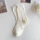 thumbnail image 1 of Zhuge 3 pares de calcetines finos de algodón para mujer, calcetines de algodón suave para mujer por encima del tobillo (blanco A02), 1 of 2